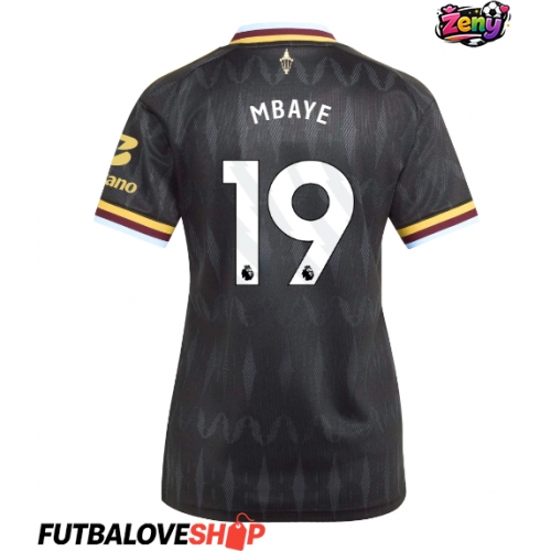 Dres Aston Villa Ibrahim Mbaye #19 Preč pre Ženy 2026-27 Krátky Rukáv